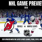 NHL Game Preview featuring the Devils vs. Maple Leafs, with a focus on sports scores, picks, stats, odds, and analysis.
