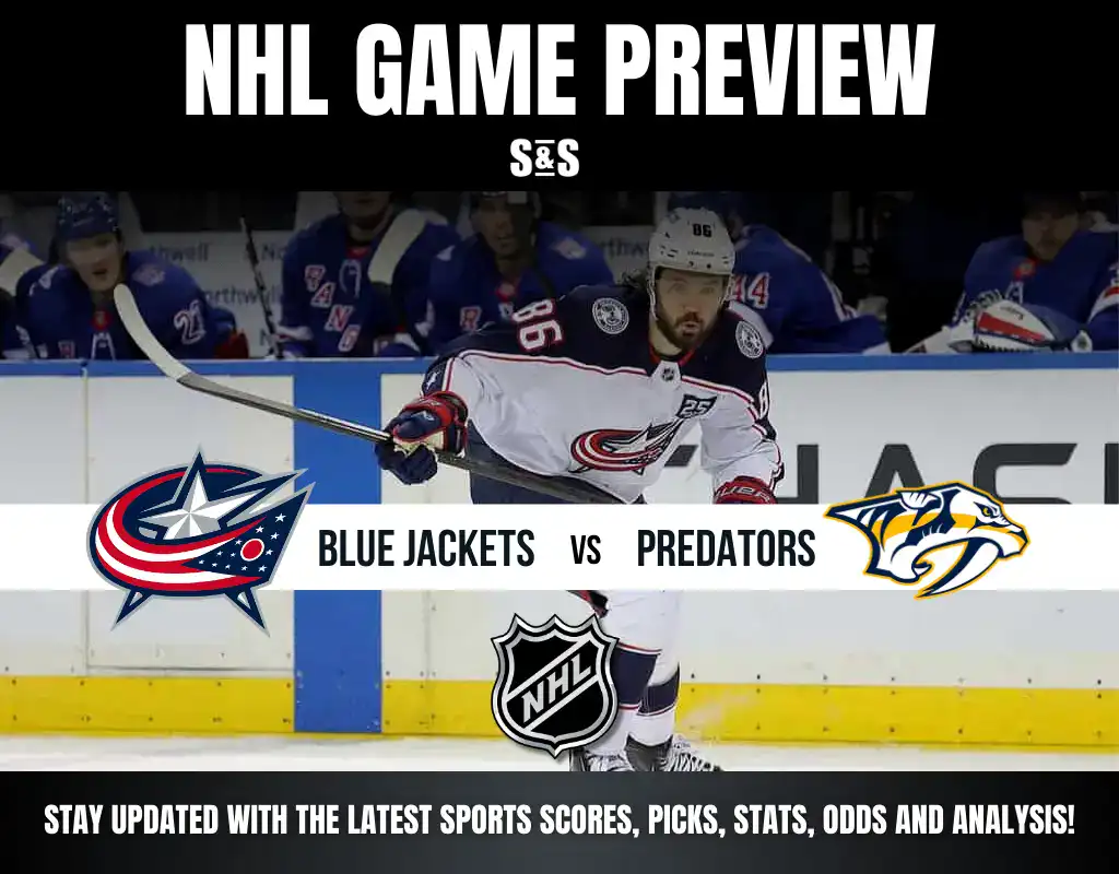 NHL Game Preview: Blue Jackets vs Predators. Stay updated with the latest sports scores, picks, stats, odds, and analysis.