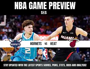 NBA Game Preview featuring Charlotte Hornets vs Miami Heat.