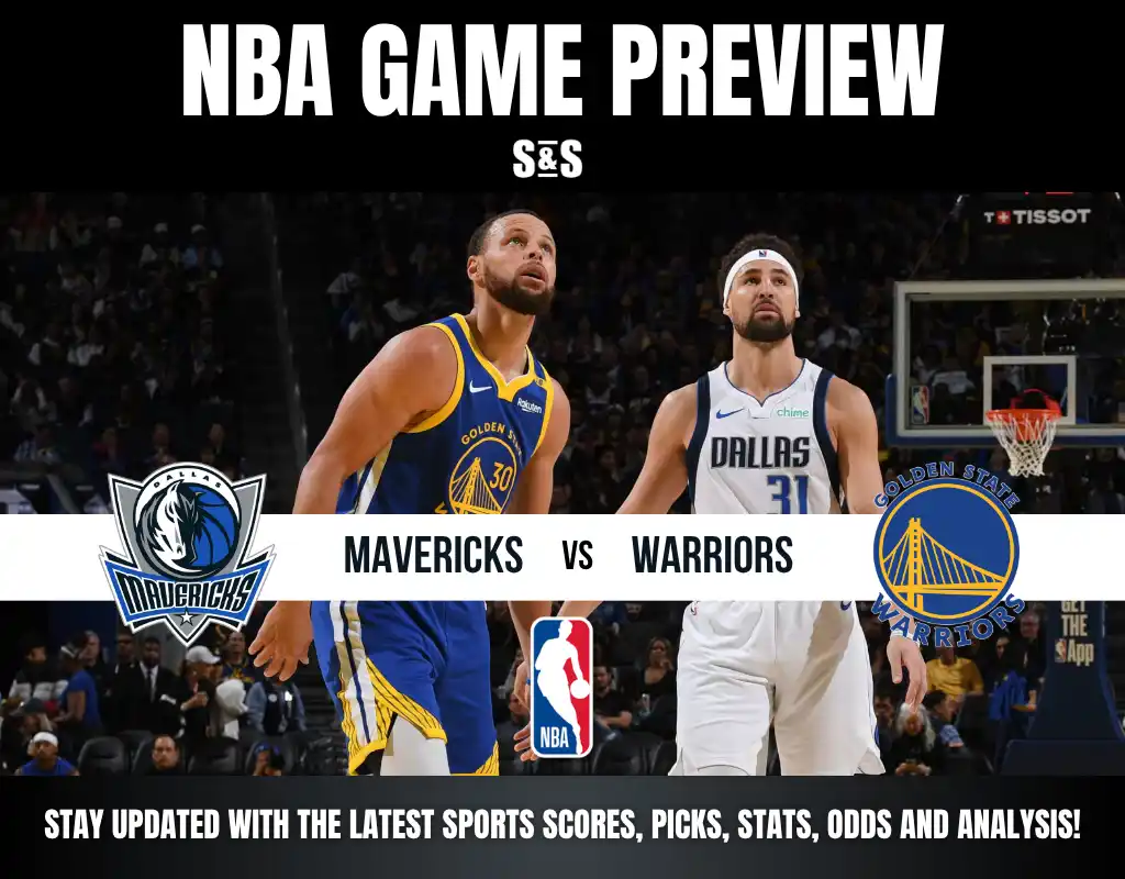 NBA Game Preview featuring the Mavericks vs. Warriors.