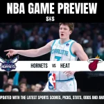 NBA game preview featuring the Charlotte Hornets and Miami Heat.
