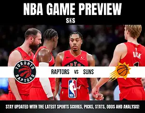 Toronto Raptors players in red jerseys huddle during an NBA game preview against the Phoenix Suns.