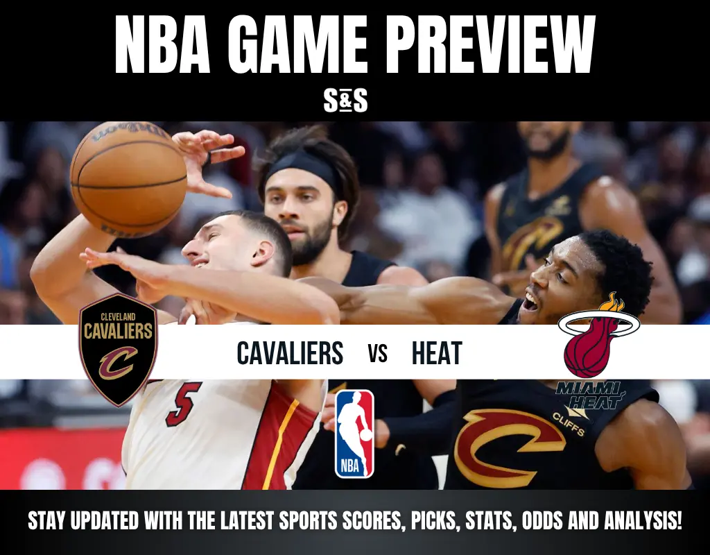 NBA Game Preview featuring Cleveland Cavaliers vs. Miami Heat.