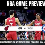 NBA Game Preview featuring Miami Heat vs Philadelphia 76ers.