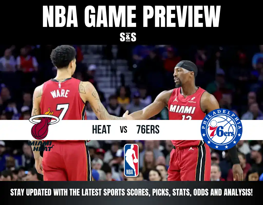 NBA Game Preview featuring Miami Heat vs Philadelphia 76ers.