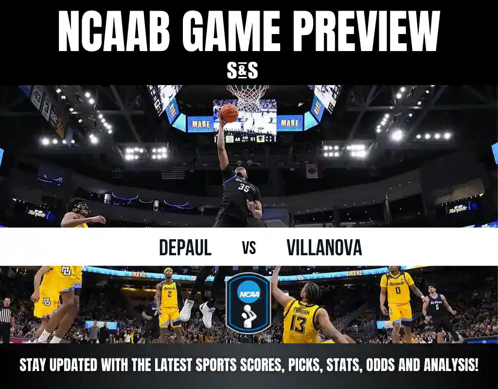 NCAAB Game Preview: DePaul vs Villanova. Stay updated with the latest sports scores, picks, stats, odds, and analysis!