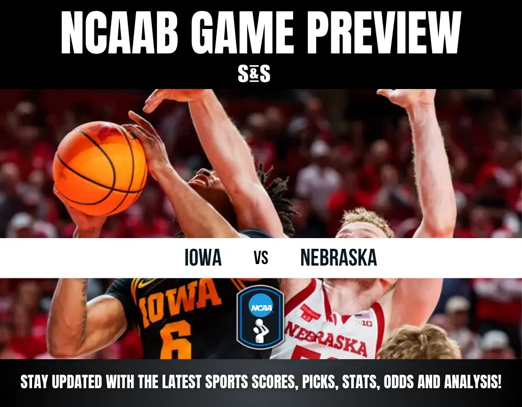 NCAA Basketball game preview between Iowa and Nebraska.