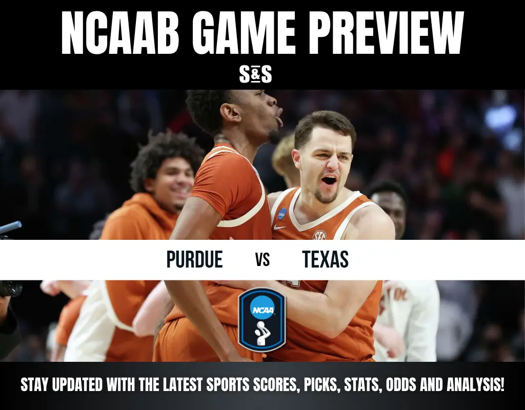 NCAAB Game Preview featuring Purdue vs Texas. Stay updated with the latest sports scores, picks, stats, odds, and analysis.