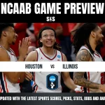 NCAAB GAME PREVIEW: HOUSTON vs ILLINOIS. Stay updated with the latest sports scores, picks, stats, odds and analysis!