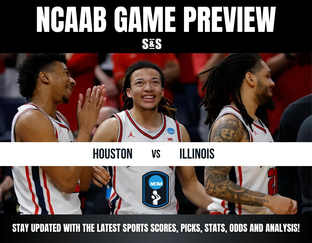 NCAAB GAME PREVIEW: HOUSTON vs ILLINOIS. Stay updated with the latest sports scores, picks, stats, odds and analysis!