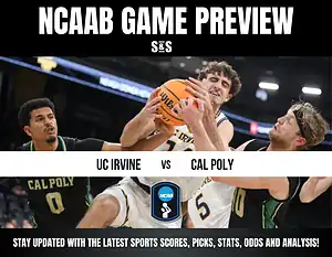 NCAA Men's Basketball Game Preview featuring UC Irvine vs. Cal Poly.