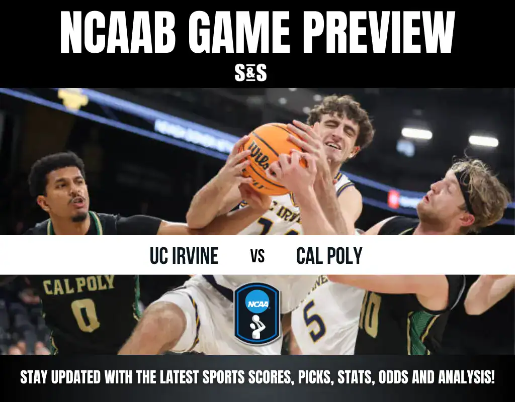 NCAA Men's Basketball Game Preview featuring UC Irvine vs. Cal Poly.