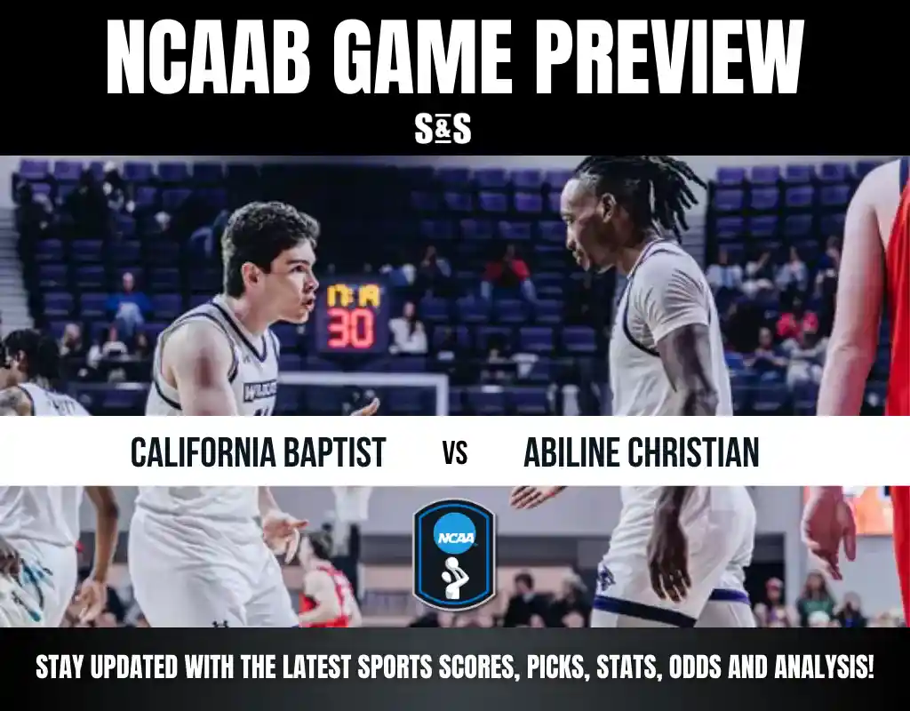 NCAAB Game Preview: California Baptist vs Abilene Christian. Stay updated with the latest sports scores, picks, stats, odds, and analysis!