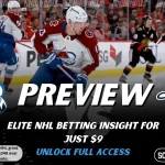 Colorado Avalanche vs Washington Capitals preview image with both team logos, a relevant hockey background, and the ScoresAndStats logo.