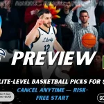 Liberty Flames vs George Mason Patriots NCAAB preview image with both team logos, a relevant basketball background, and the ScoresAndStats logo.