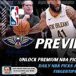 New Orleans Pelicans vs Houston Rockets preview image with both team logos, a relevant basketball background, and the ScoresAndStats logo.