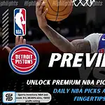 Detroit Pistons vs Minnesota Timberwolves preview image with both team logos, a relevant basketball background, and the ScoresAndStats logo.