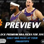 NBA preview graphic for Phoenix Suns vs Charlotte Hornets featuring both team logos, a matchup-themed background image, and the ScoresAndStats logo.