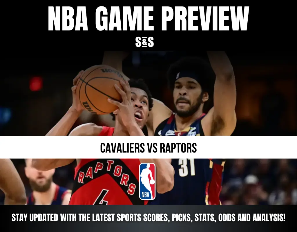 NBA Game Preview featuring Cavaliers vs Raptors, with a focus on staying updated with the latest sports scores, picks, stats, odds, and analysis.