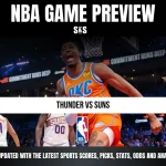 NBA game preview featuring the Oklahoma City Thunder vs. Phoenix Suns, with a focus on sports updates and analysis.