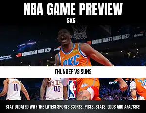 NBA game preview featuring the Oklahoma City Thunder vs. Phoenix Suns, with a focus on sports updates and analysis.