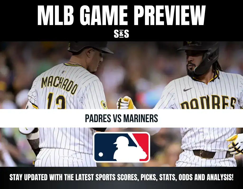 MLB Game Preview: Padres vs Mariners with players displayed. Stay updated with the latest sports scores, picks, stats, odds, and analysis.