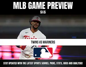 MLB Game Preview featuring Twins vs Mariners, with a focus on staying updated with sports scores, picks, stats, odds, and analysis.
