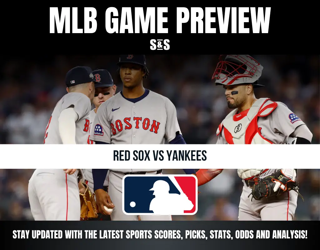 MLB Game Preview featuring Red Sox vs Yankees.