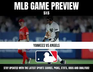 MLB game preview featuring Yankees vs Angels, with a focus on staying updated with the latest sports scores, picks, stats, odds, and analysis.