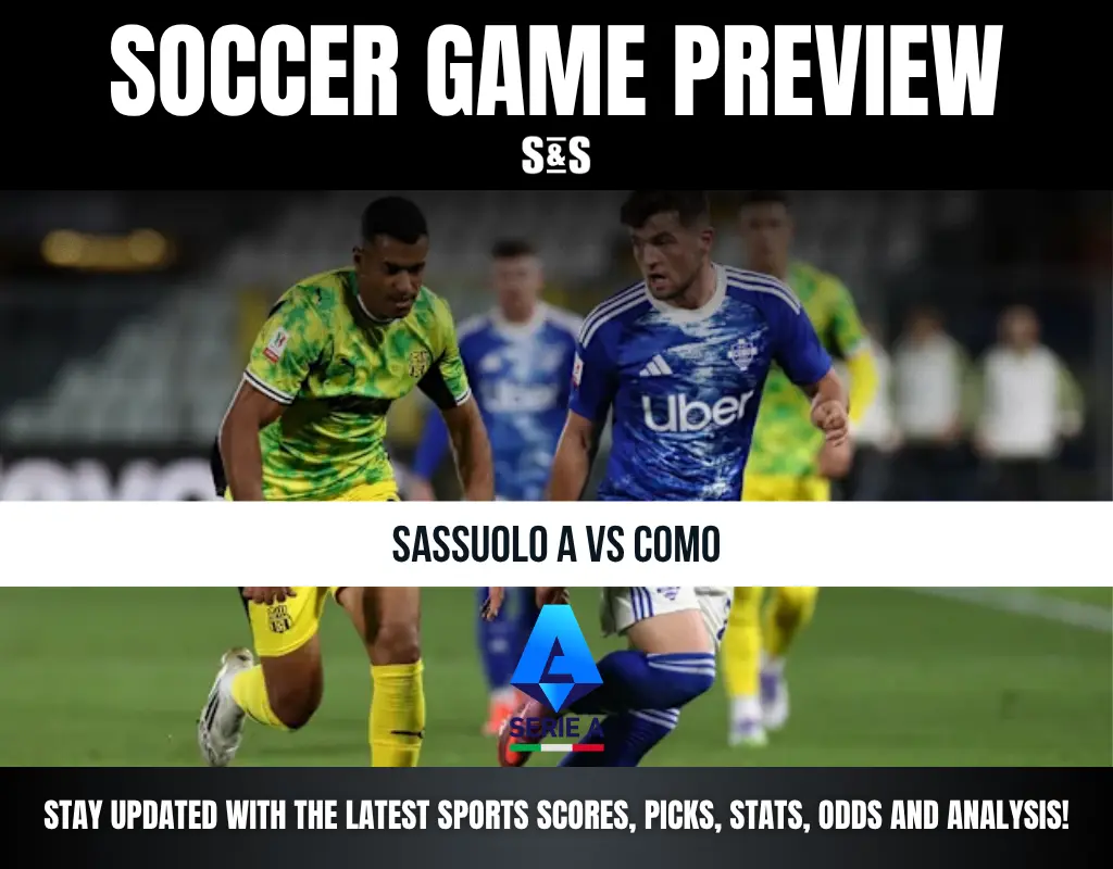 Soccer game preview featuring Sassuolo A vs Como, with an emphasis on staying updated with the latest sports scores, picks, stats, odds, and analysis.