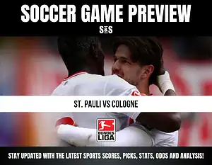 Soccer game preview for St. Pauli vs Cologne in the Bundesliga.