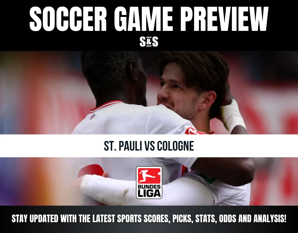 Soccer game preview for St. Pauli vs Cologne in the Bundesliga.