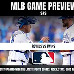 MLB GAME PREVIEW: ROYALS VS TWINS. Stay updated with the latest sports scores, picks, stats, odds and analysis!