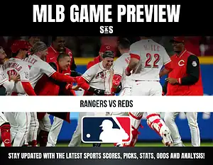 MLB Game Preview for Rangers vs. Reds with a focus on sports scores, picks, stats, odds, and analysis.
