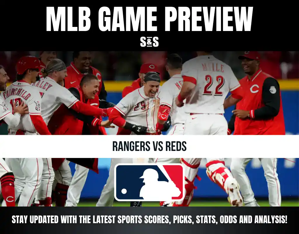 MLB Game Preview for Rangers vs. Reds with a focus on sports scores, picks, stats, odds, and analysis.