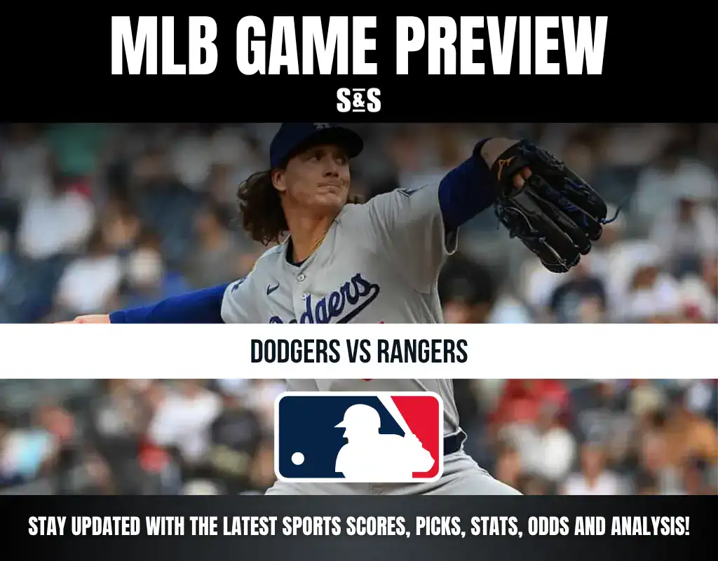 MLB Game Preview: Dodgers vs Rangers. Stay updated with the latest sports scores, picks, stats, odds and analysis!
