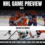 NHL Game Preview featuring the matchup between the Oilers and Ducks.