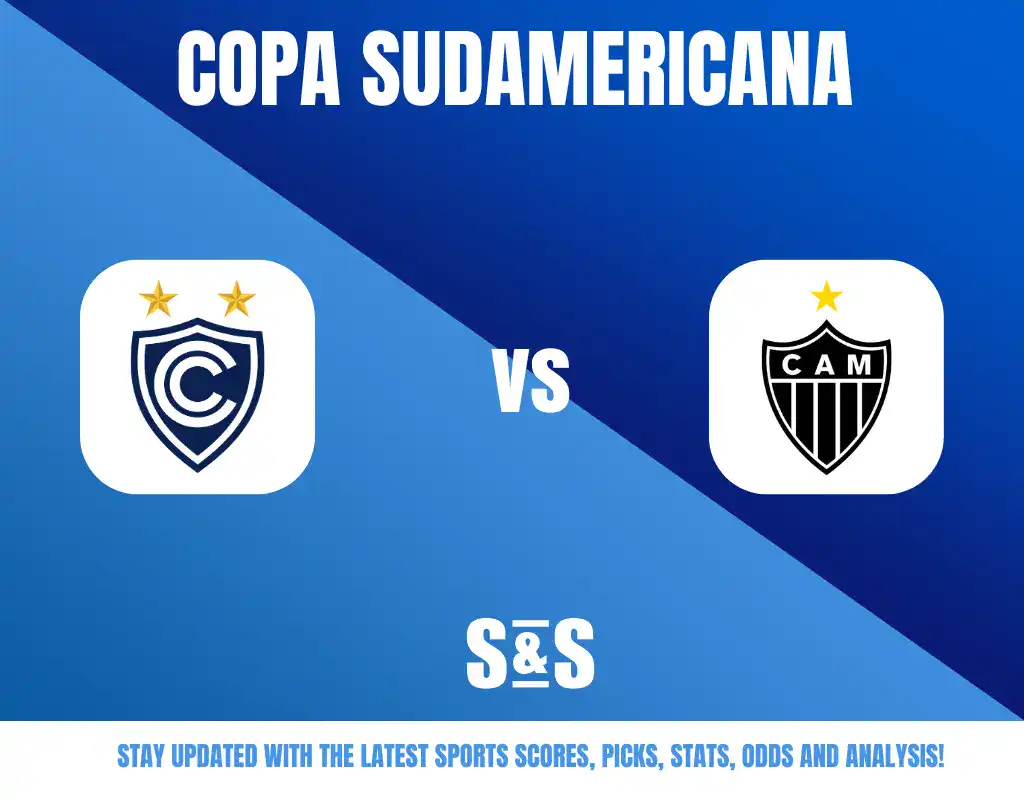 Copa Sudamericana logo with the text "Copa Sudamericana" and a matchup between two team logos, one labeled 'C' and the other 'CAM'.