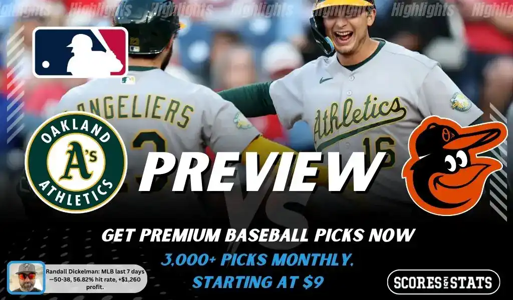 Athletics vs Baltimore Orioles