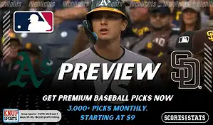 Athletics vs San Diego Padres