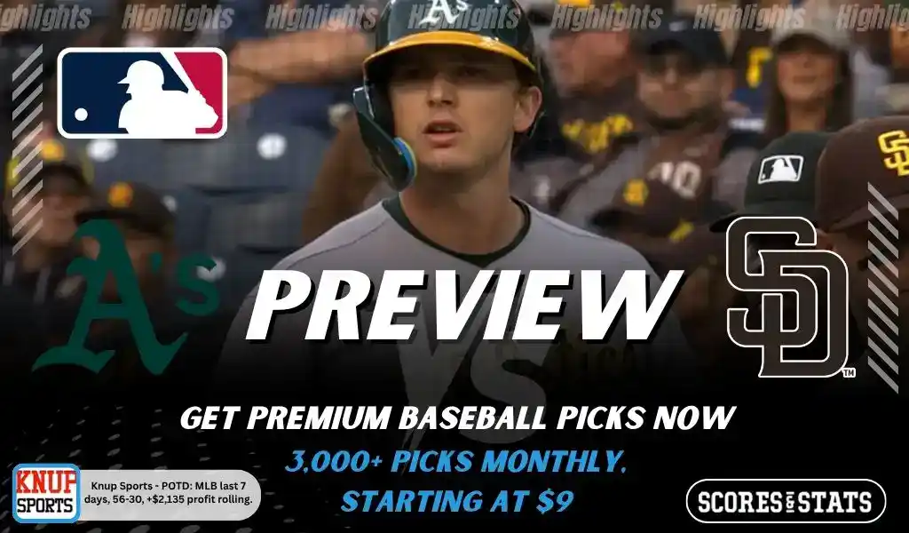 Athletics vs San Diego Padres