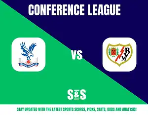 Conference League match between Crystal Palace FC and Rayo Vallecano.