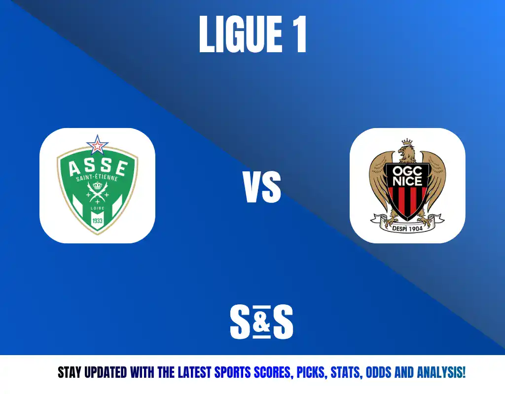 LIGUE 1, ASSE Saint-Étienne vs OGC Nice, Stay updated with the latest sports scores, picks, stats, odds and analysis!