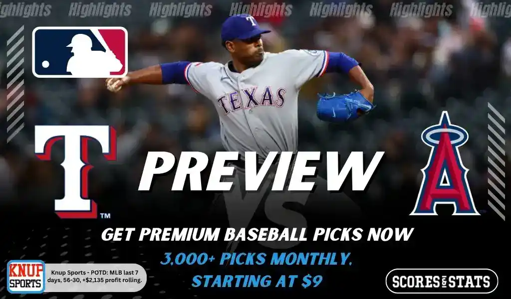 Texas Rangers vs Los Angeles Angels