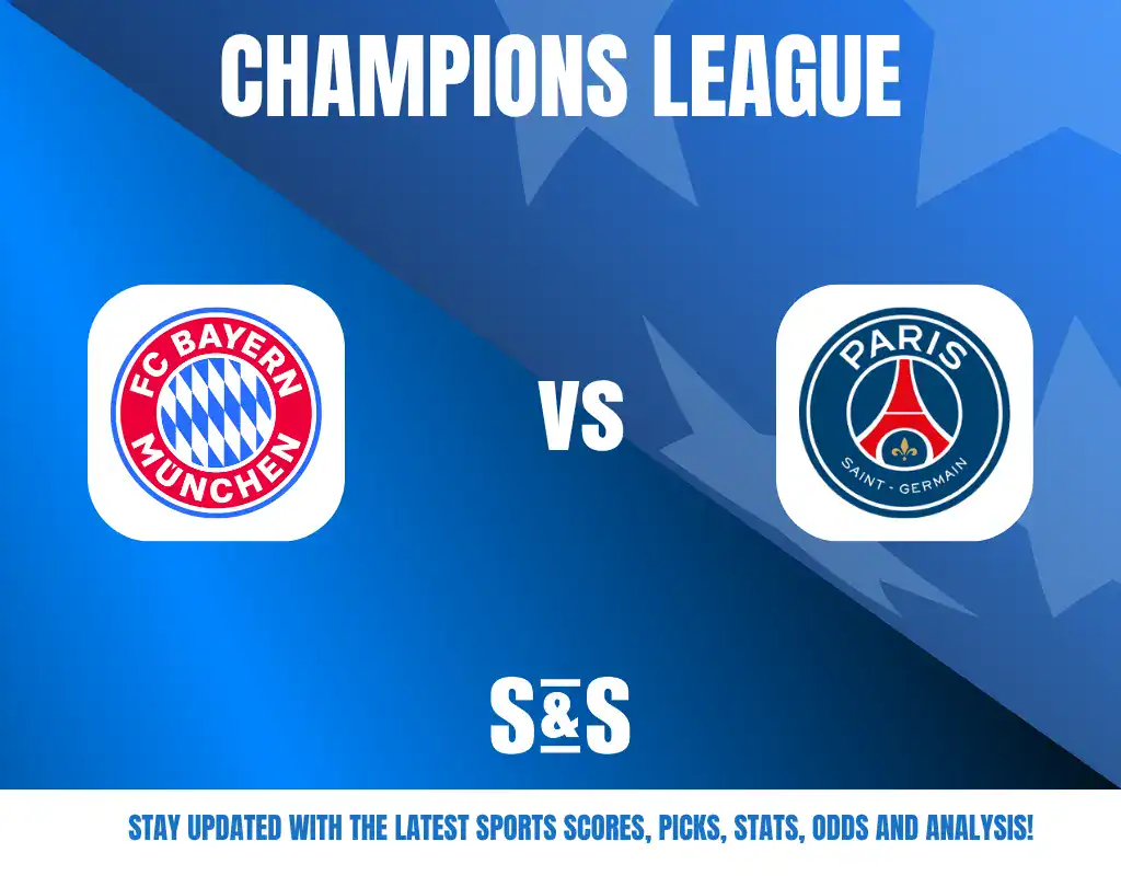 Champions League, FC Bayern Munchen vs Paris Saint-Germain, stay updated with the latest sports scores, picks, stats, odds and analysis.