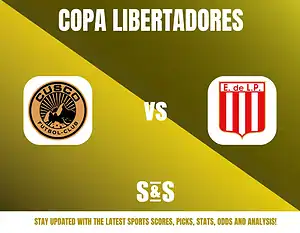 Copa Libertadores match between Cusco FC and E. de L.P. with a note to stay updated with the latest sports scores, picks, stats, odds, and analysis.