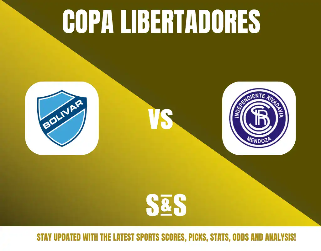 Copa Libertadores match between Bolívar and Independiente Rivadavia Mendoza.
