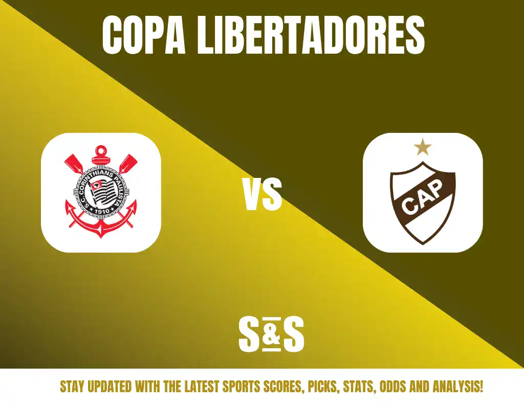 Copa Libertadores match between two teams with their respective logos displayed.