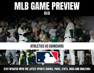 MLB game preview featuring Athletics vs Guardians, with a focus on scores, picks, stats, odds, and analysis.