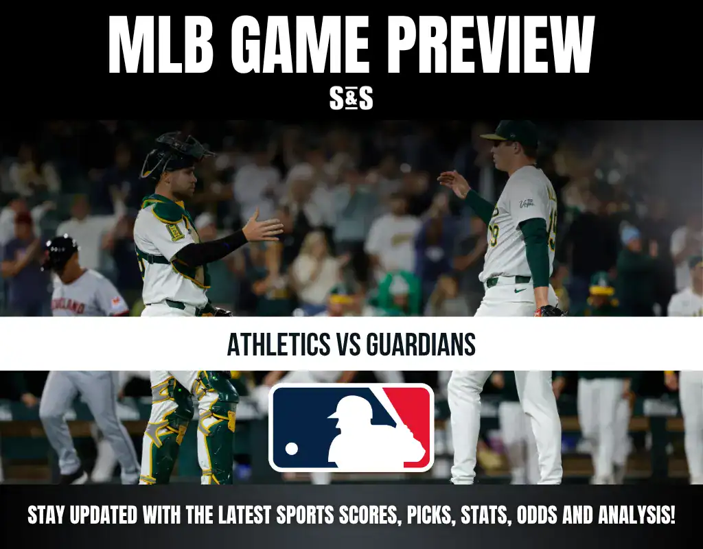 MLB game preview featuring Athletics vs Guardians, with a focus on scores, picks, stats, odds, and analysis.